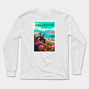 Vintage Travel - Galapagos Long Sleeve T-Shirt